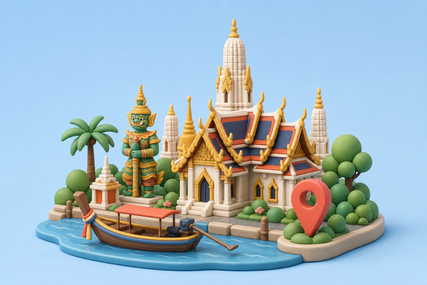 Bangkok travel miniature
