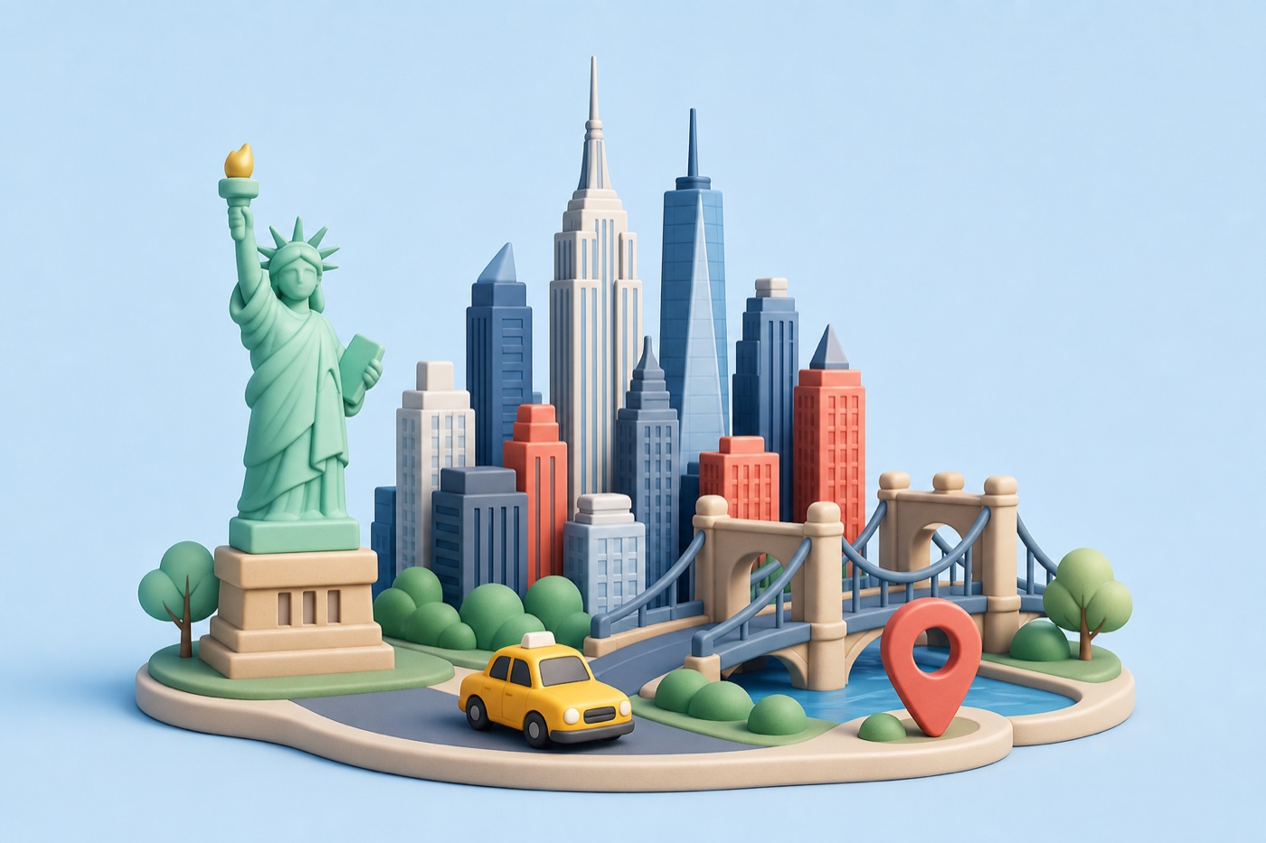 New York travel miniature
