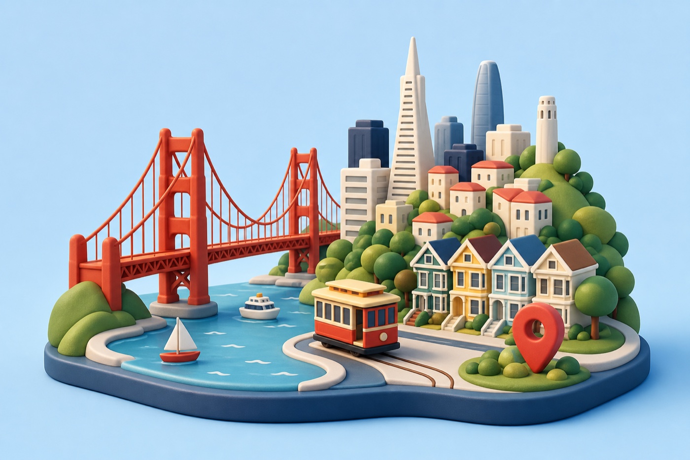 San Francisco travel miniature